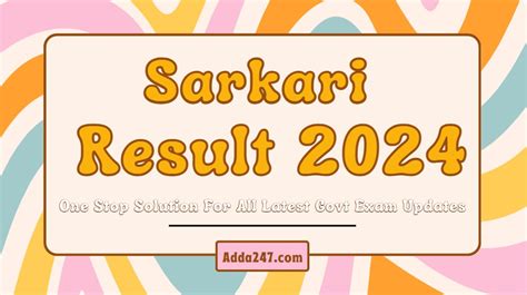 sarkari result 512|Sarkari Result 2024: Latest Government Job, Admit Cards And .